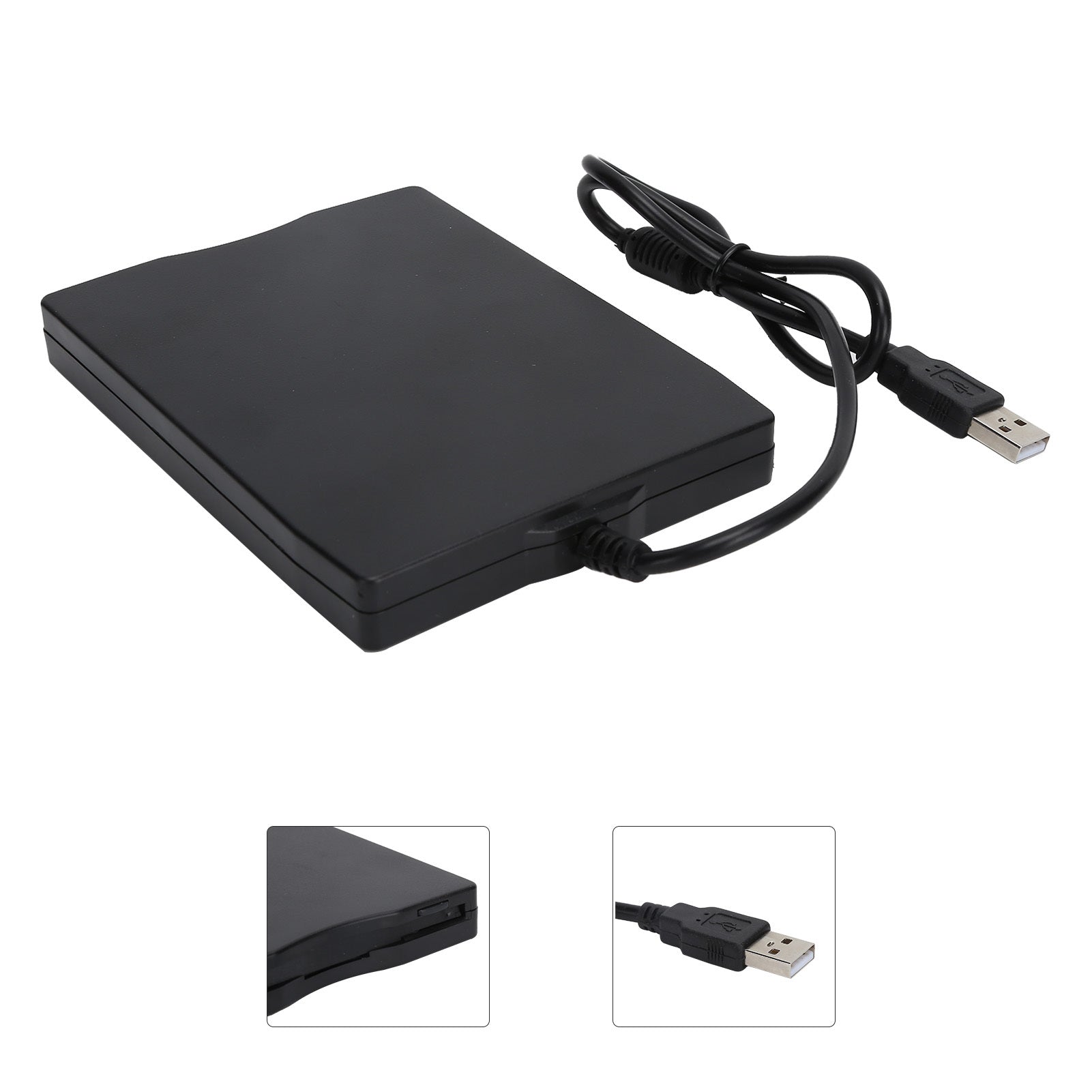 USB Floppy Disk Drive External Portable 1.44MB FDD Universal for Laptops Desktops 3.5in - S M A Group